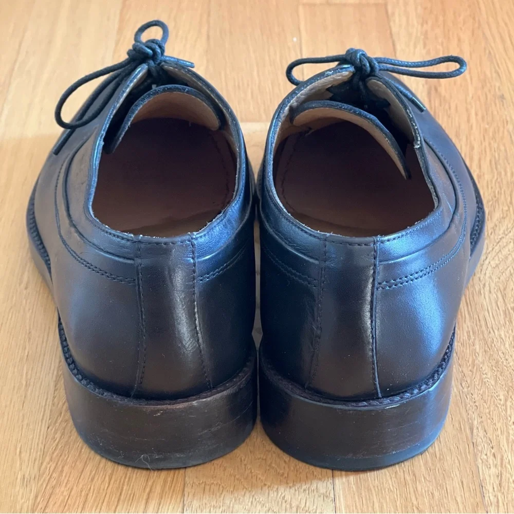 A.P.C. Black Leather Lace-Up Derbies